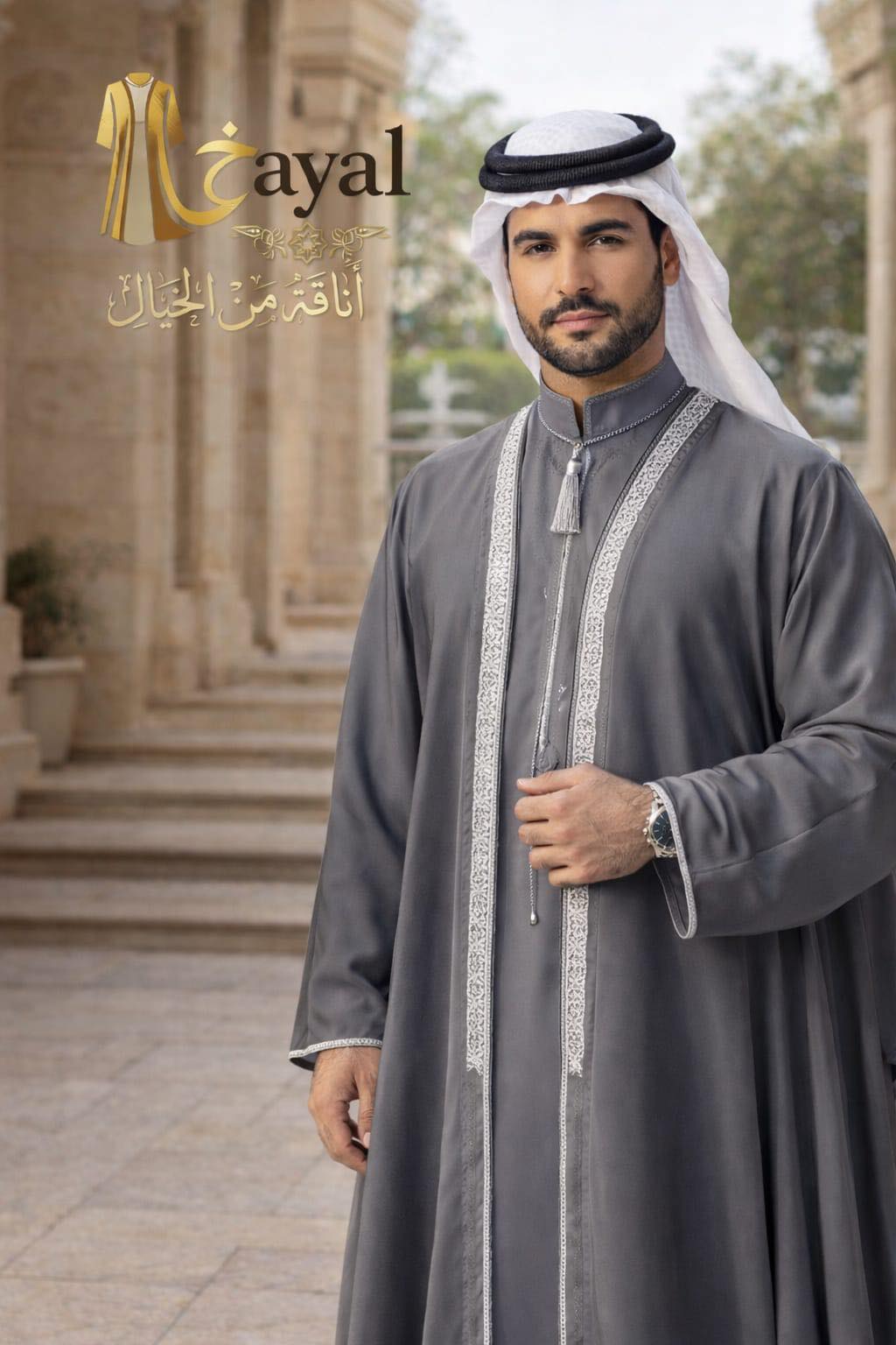 جلابية رجالية فاخرة من خيال